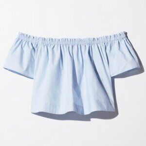 Wilfred Garance Blouse Light Blue off the Shoulder top size XS